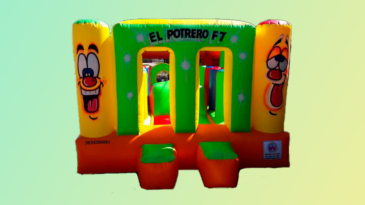 Castillo inflable 5x3 mts. competencia