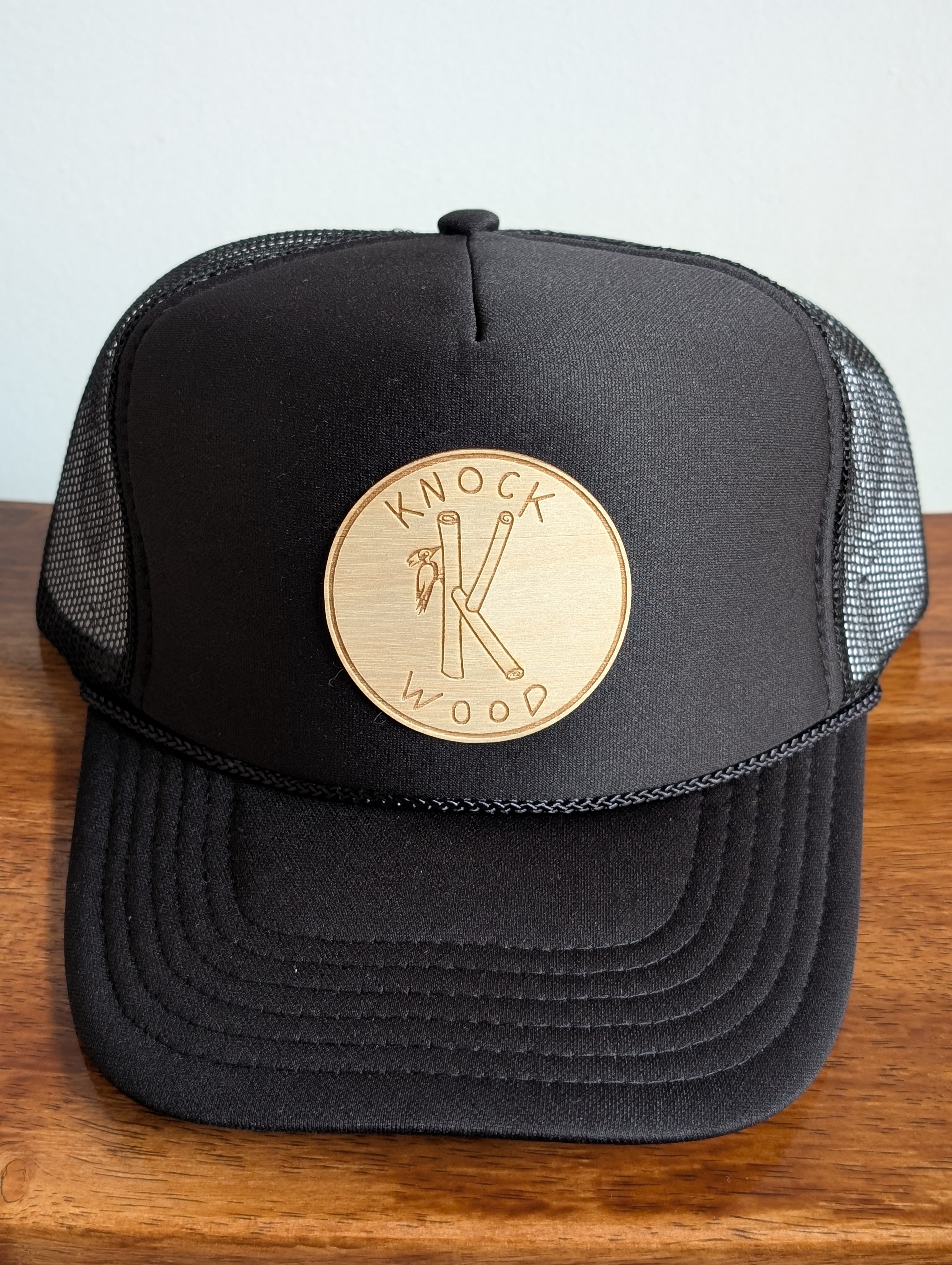 Black Mesh Trucker Cap
