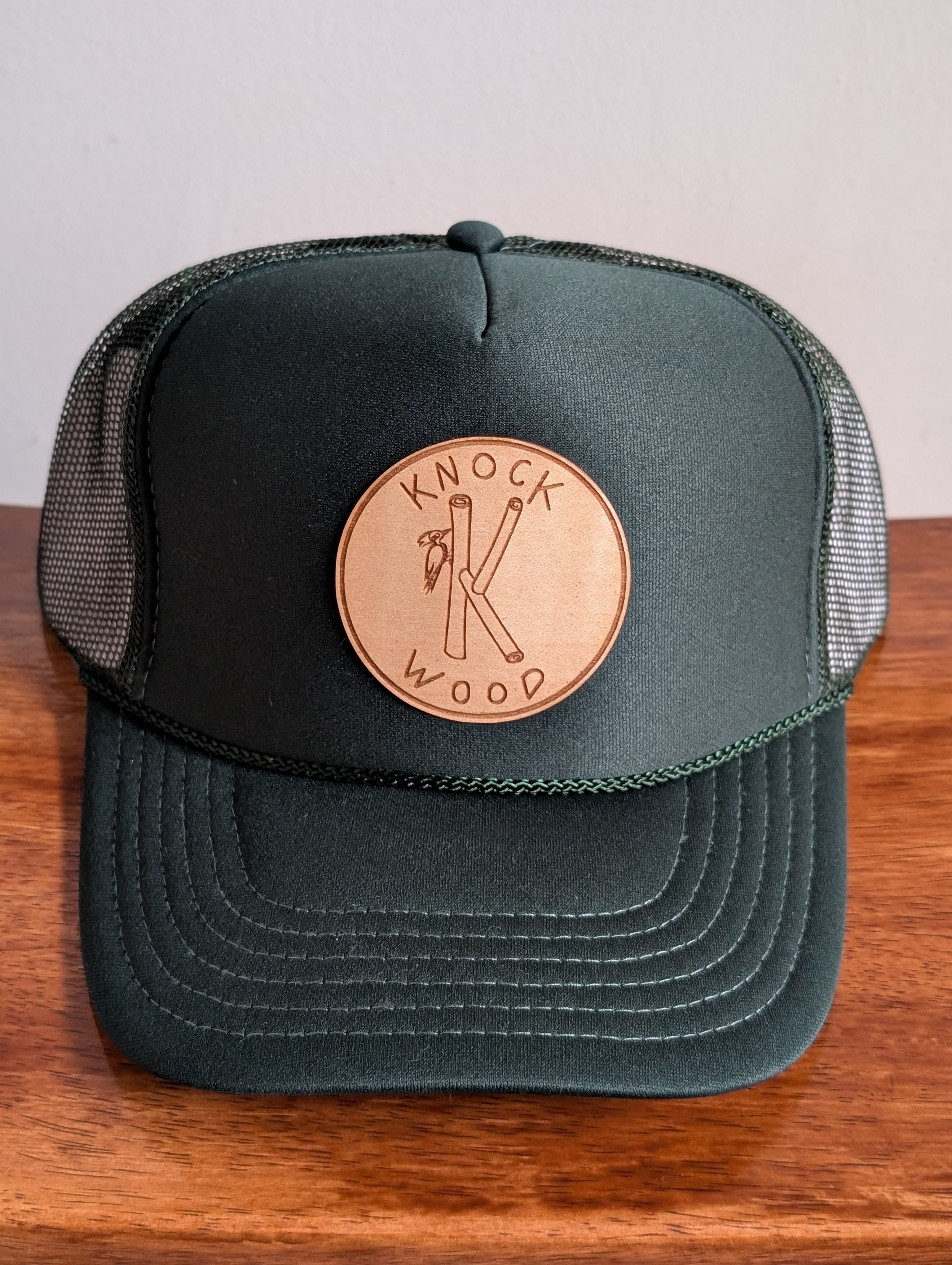 Dark Green Mesh Trucker Cap