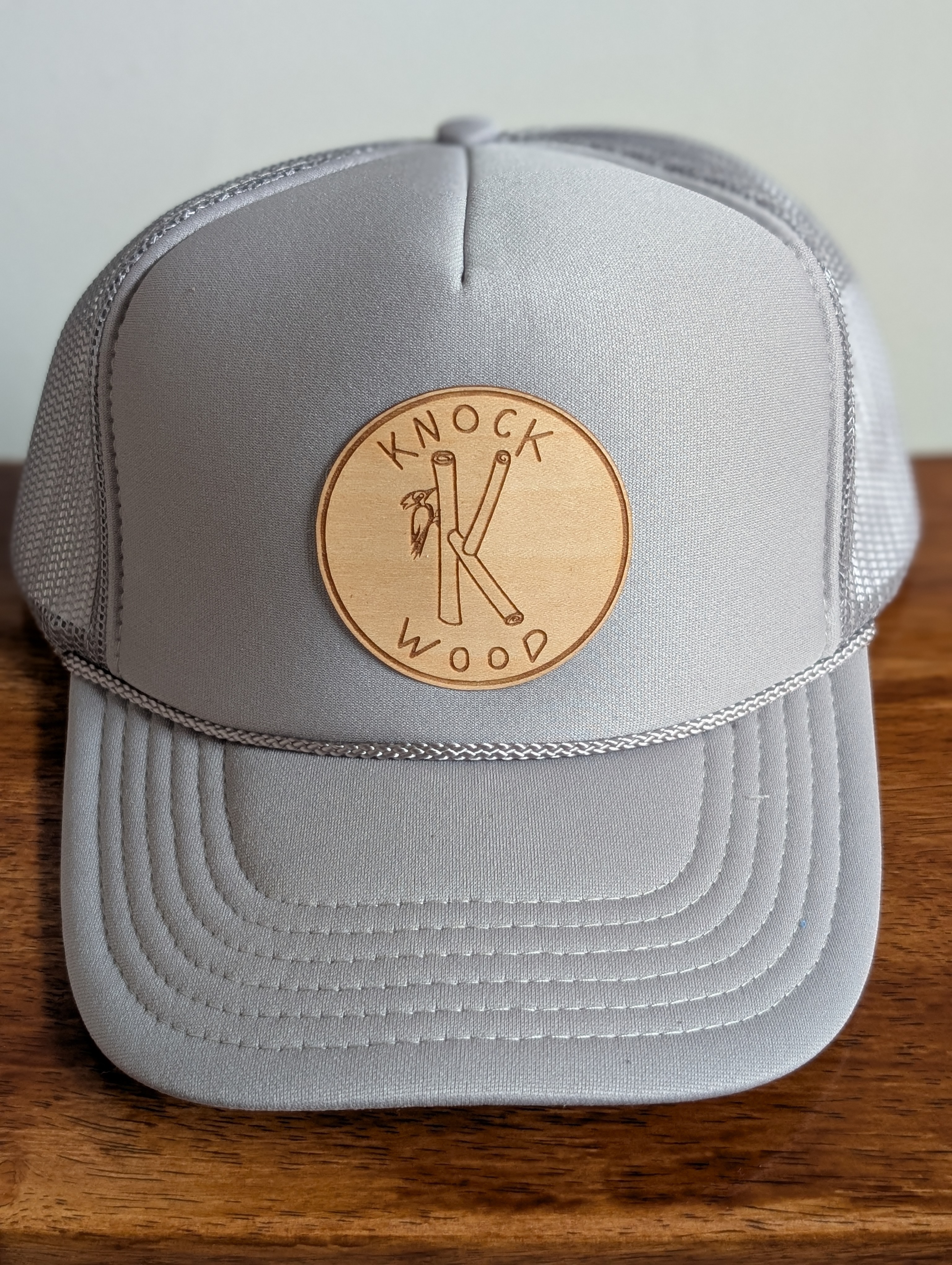 Grey Mesh Trucker Cap