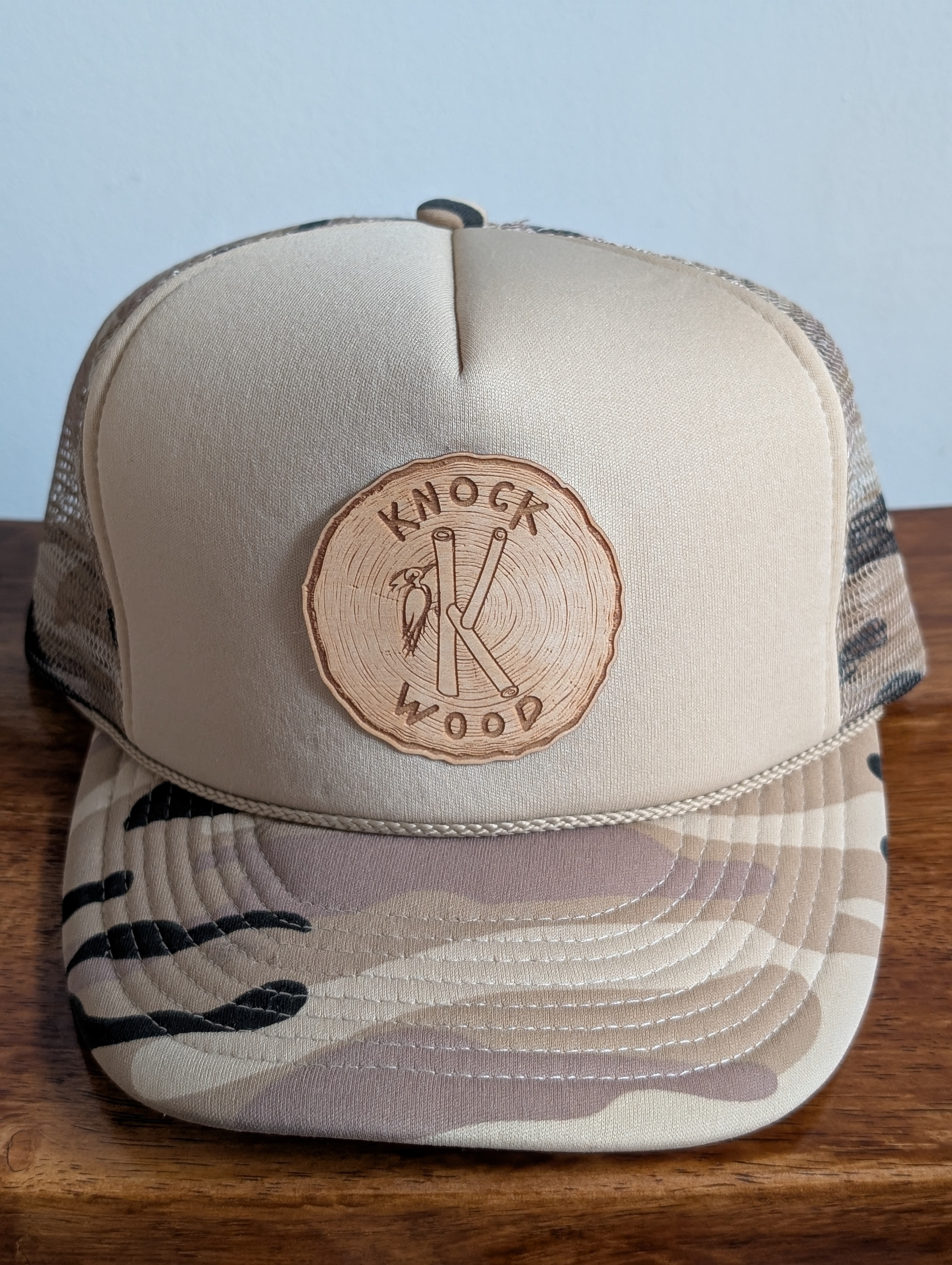Desert Camo Trucker Cap - Grained Logo