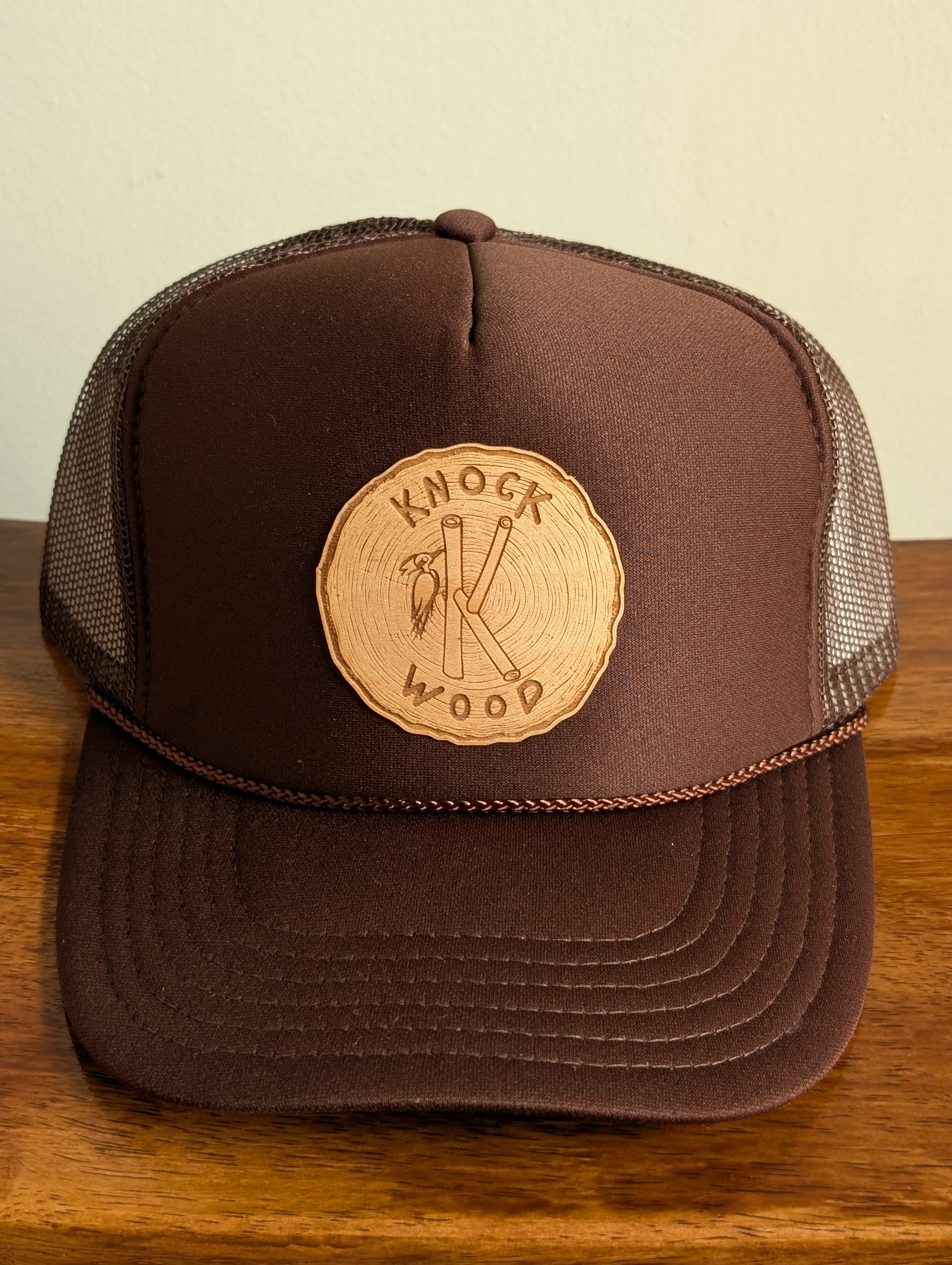 Brown Trucker Cap - Grained Logo