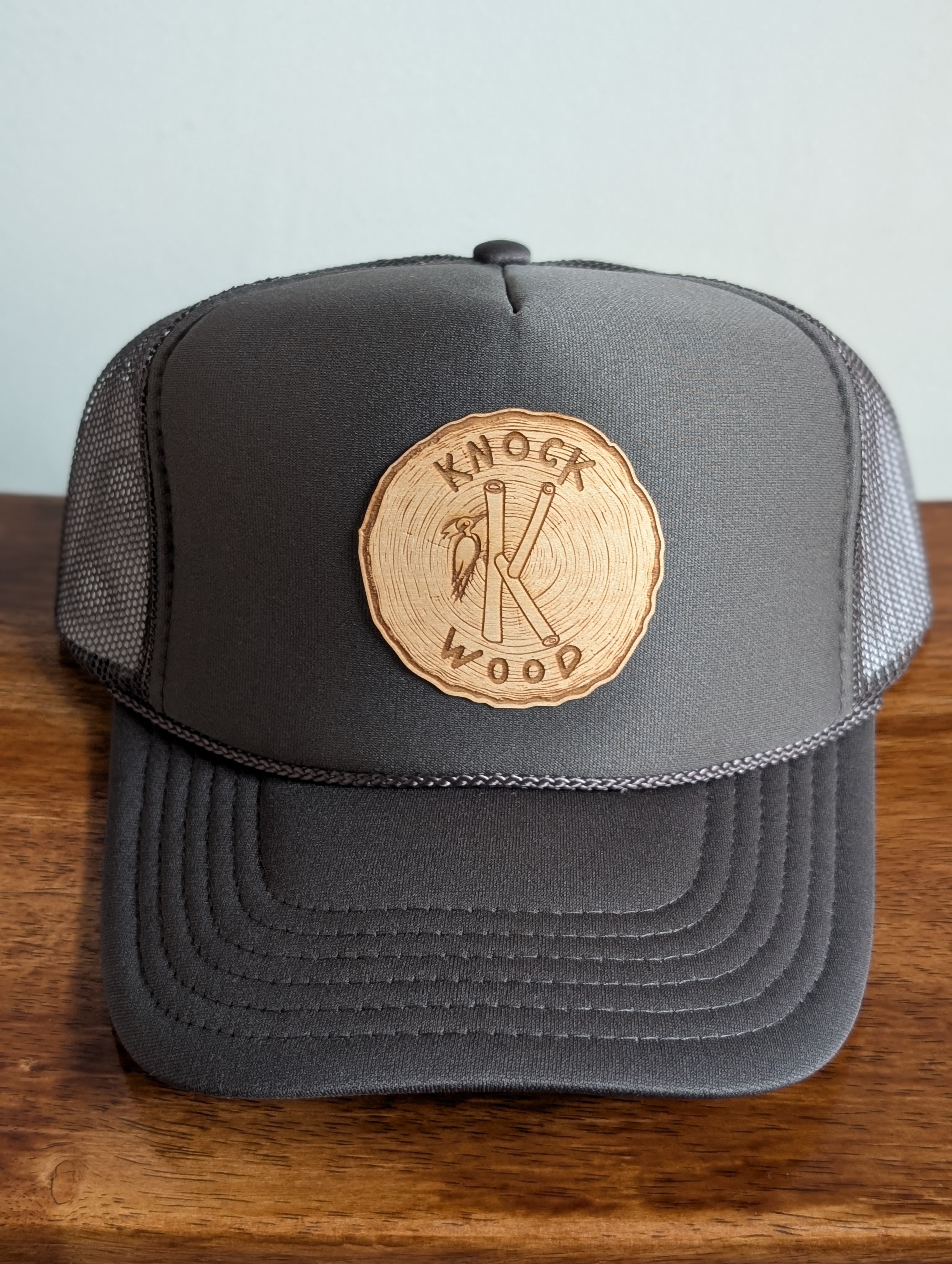 Charcoal Trucker Cap - Grained Logo