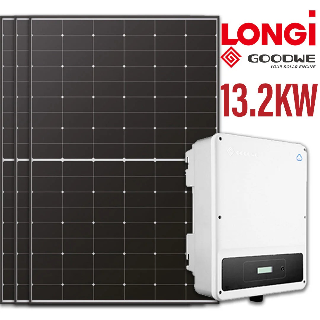 LONGi 13.2KW Solar Panel Kit with GoodWe Inverter