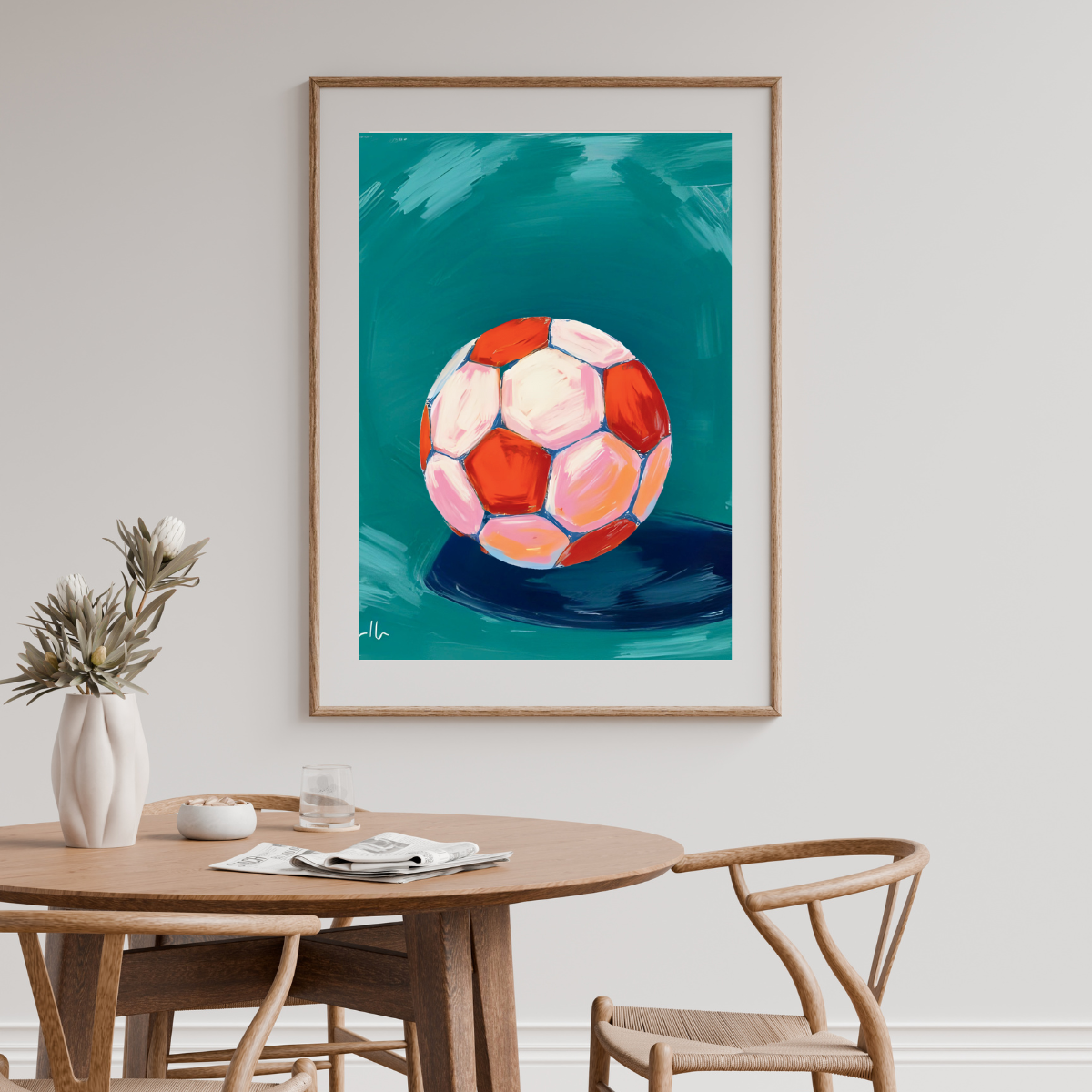 Soccer Ball Art Print