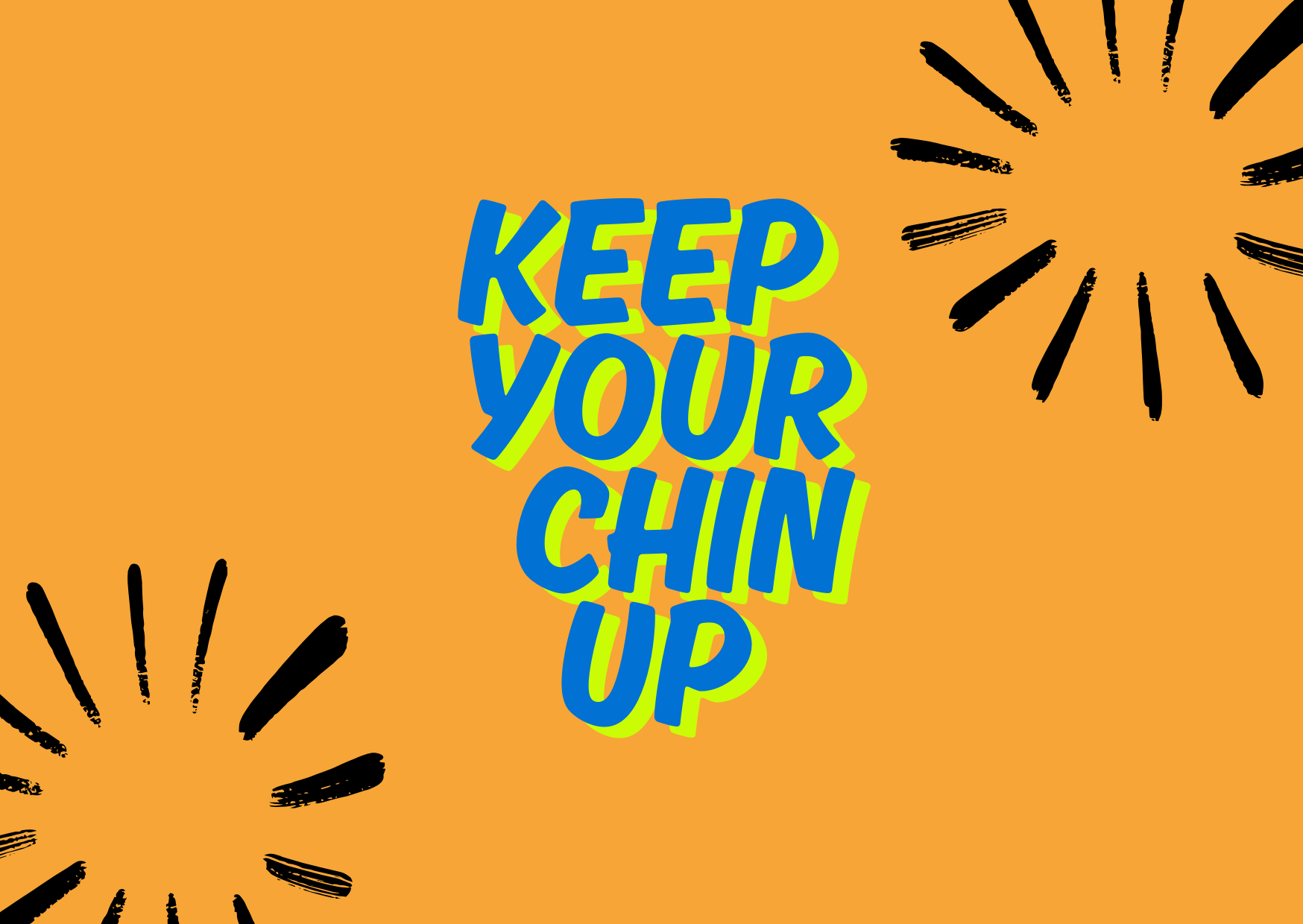Keep Your Chin Up Affirmation Card