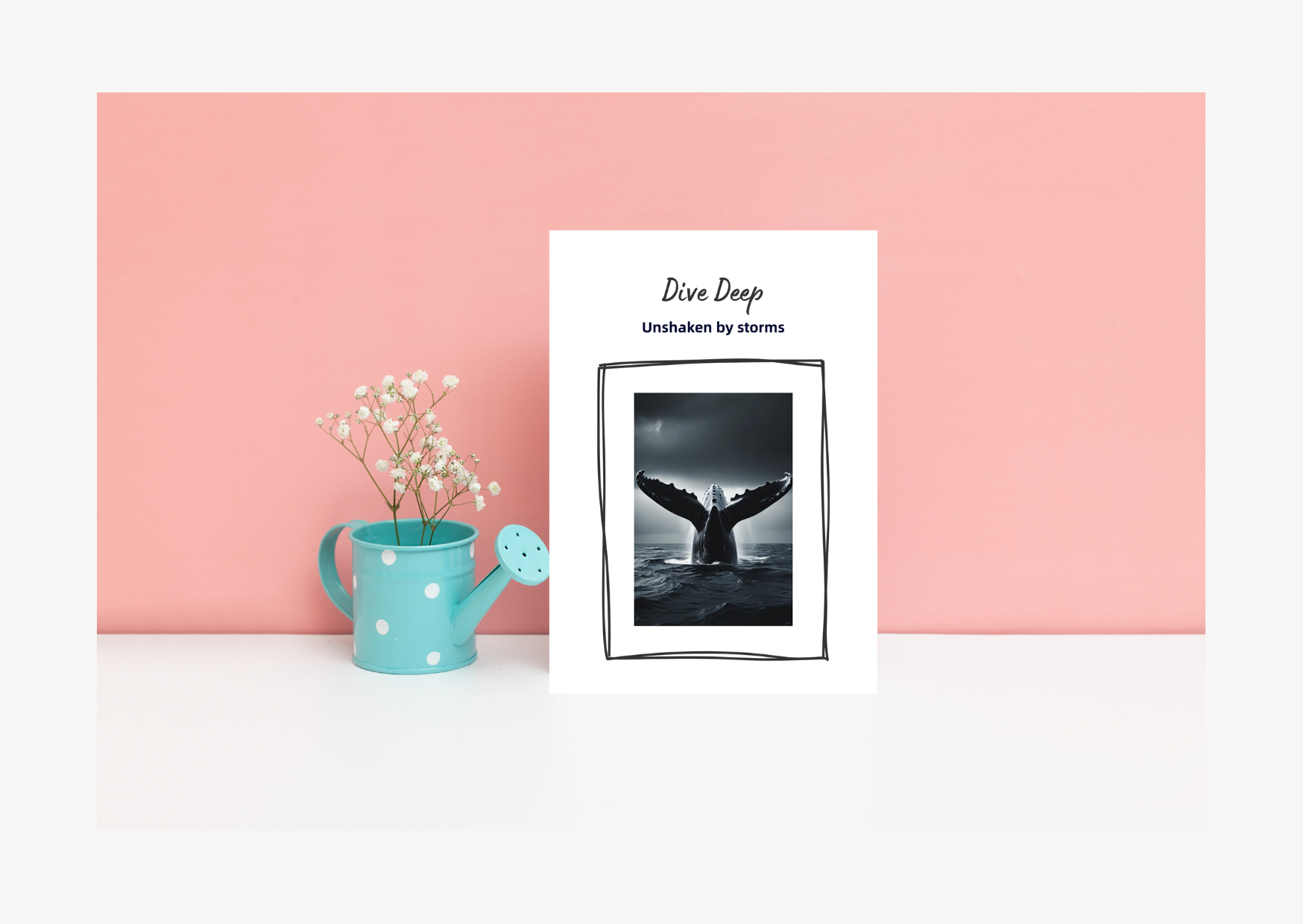 Dive Deep Positive Affirmation Card