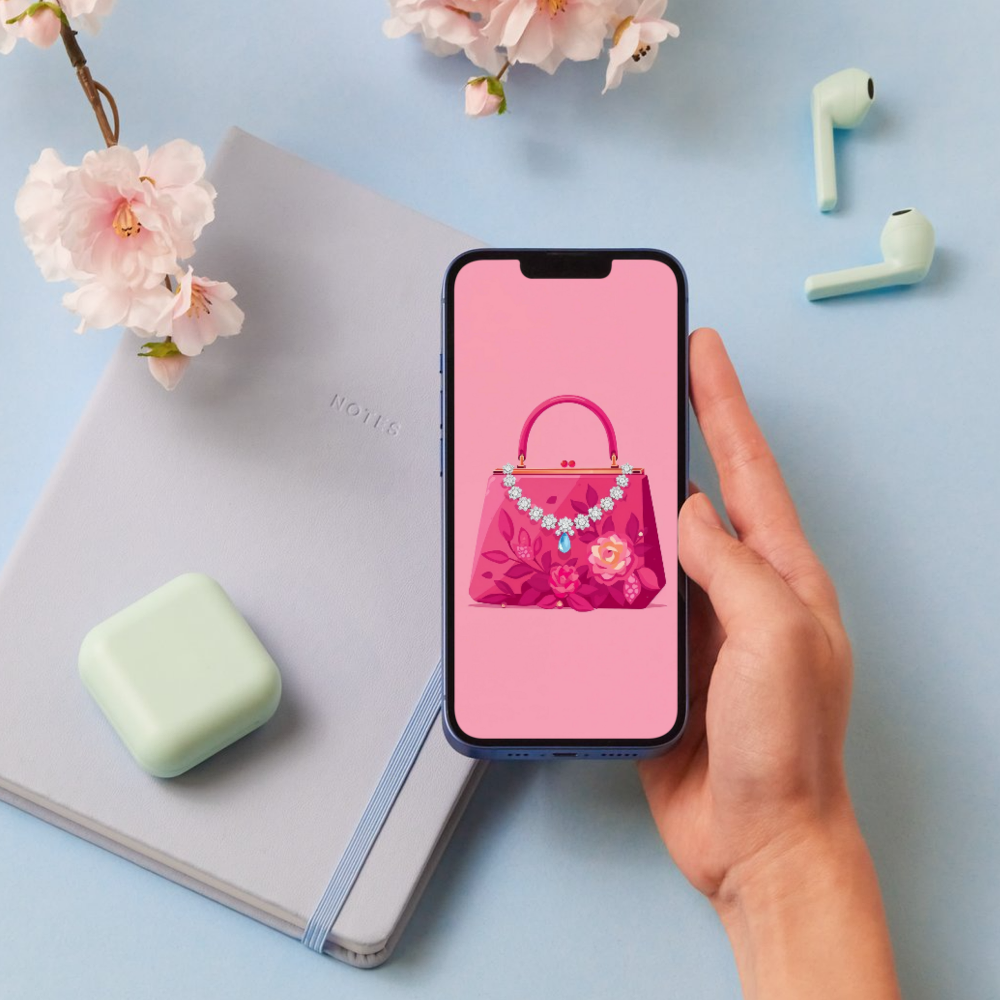 Pink Glam phone wallpapers