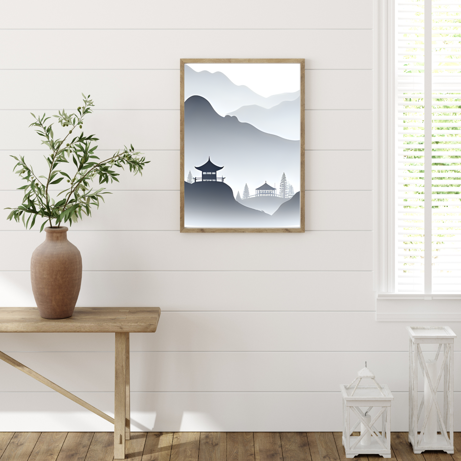 Oriental Landscape Wall Art Poster