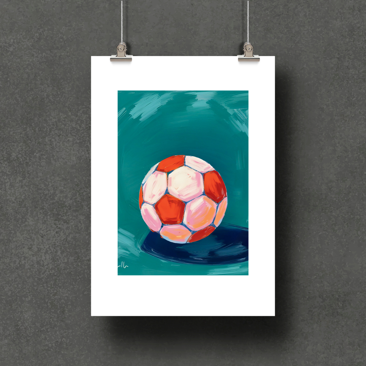 Soccer Ball Art Print