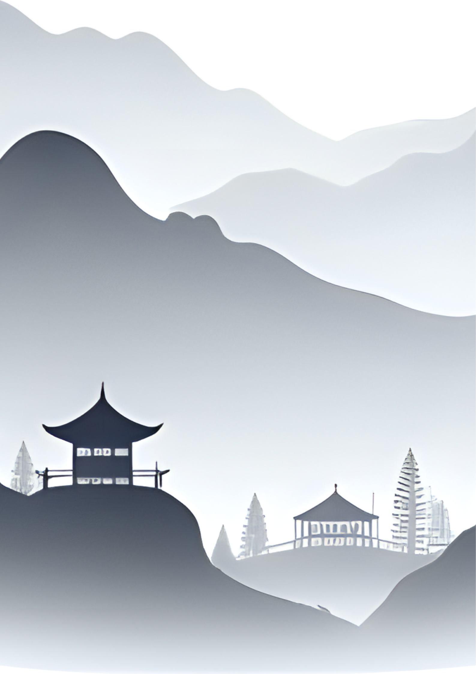 Oriental Landscape Wall Art Poster