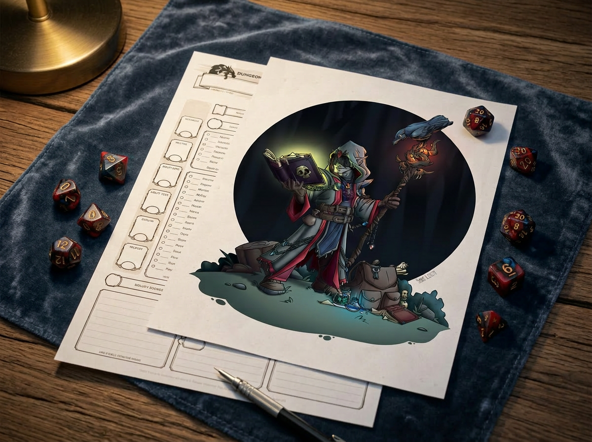 Deep Gnome Sorcerer - Fine Art Print