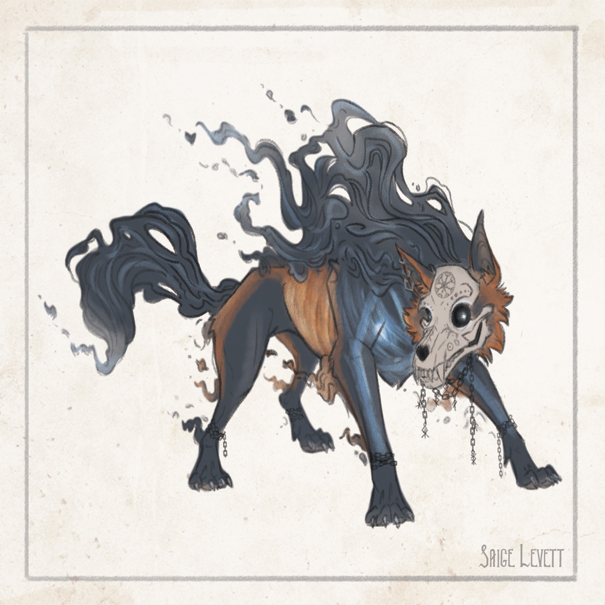 Skull Fenrir - Fine Art Print