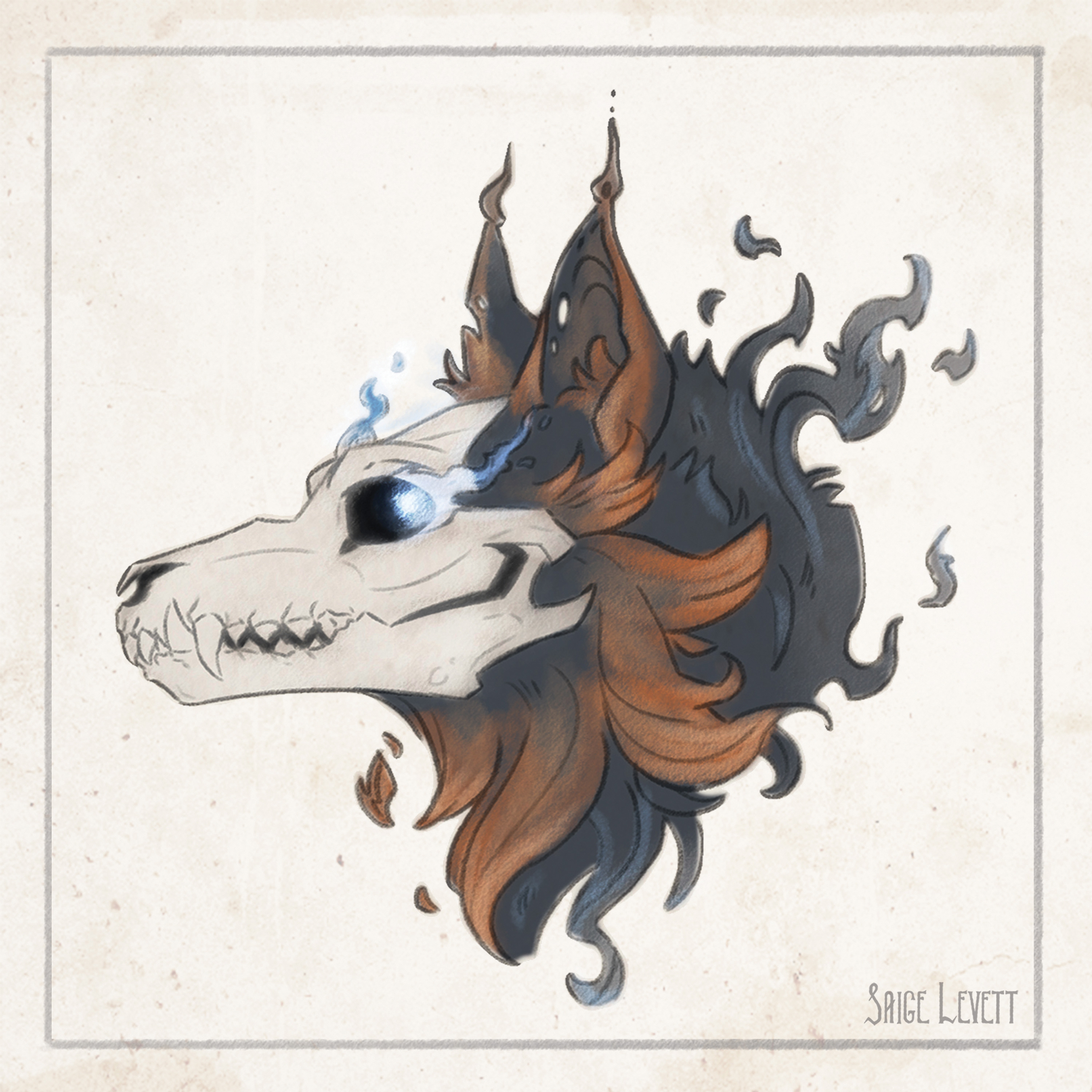 Skull Fenrir - Fine Art Print