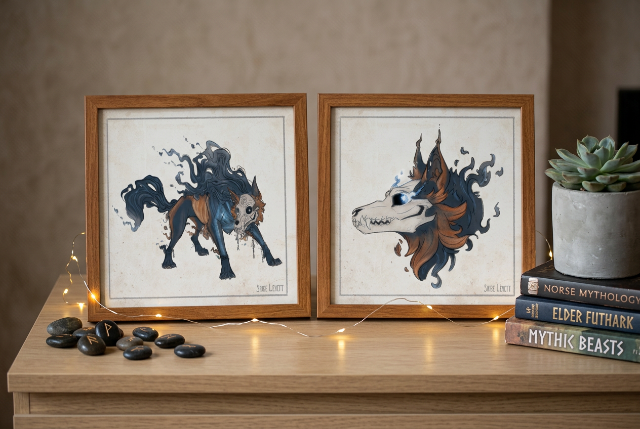 Skull Fenrir - Fine Art Print