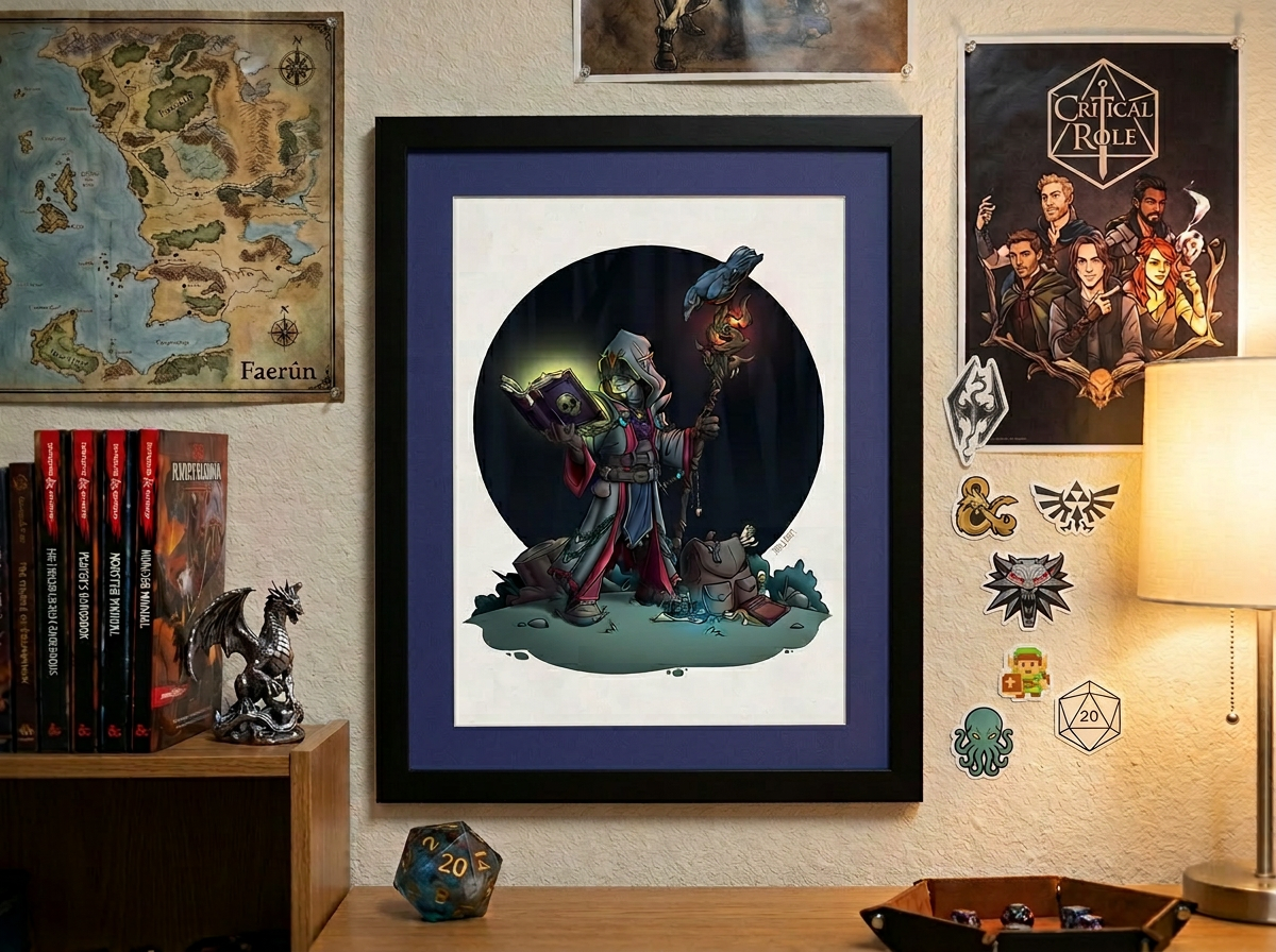 Deep Gnome Sorcerer - Fine Art Print