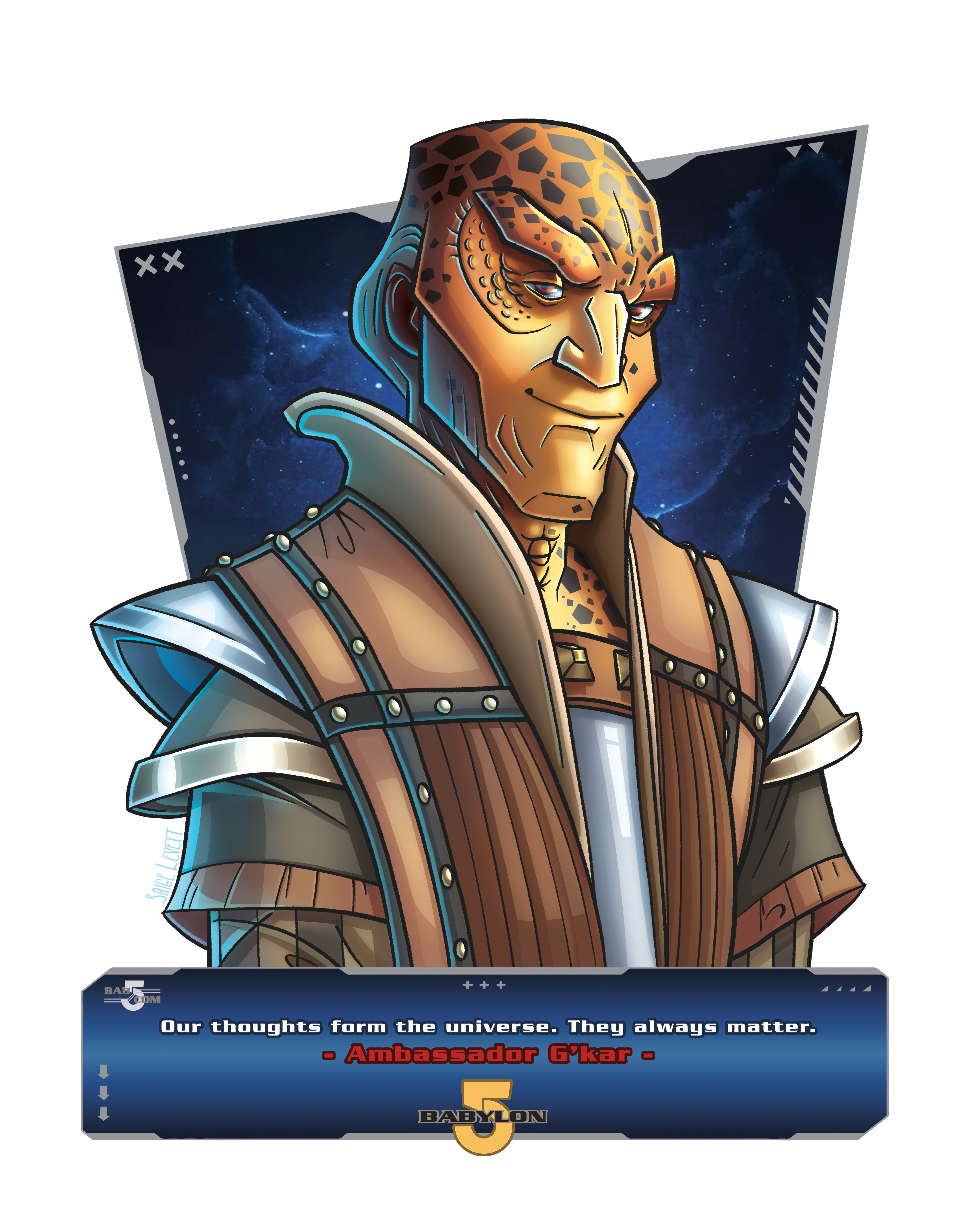 Ambassador G'Kar - Fine Art Print