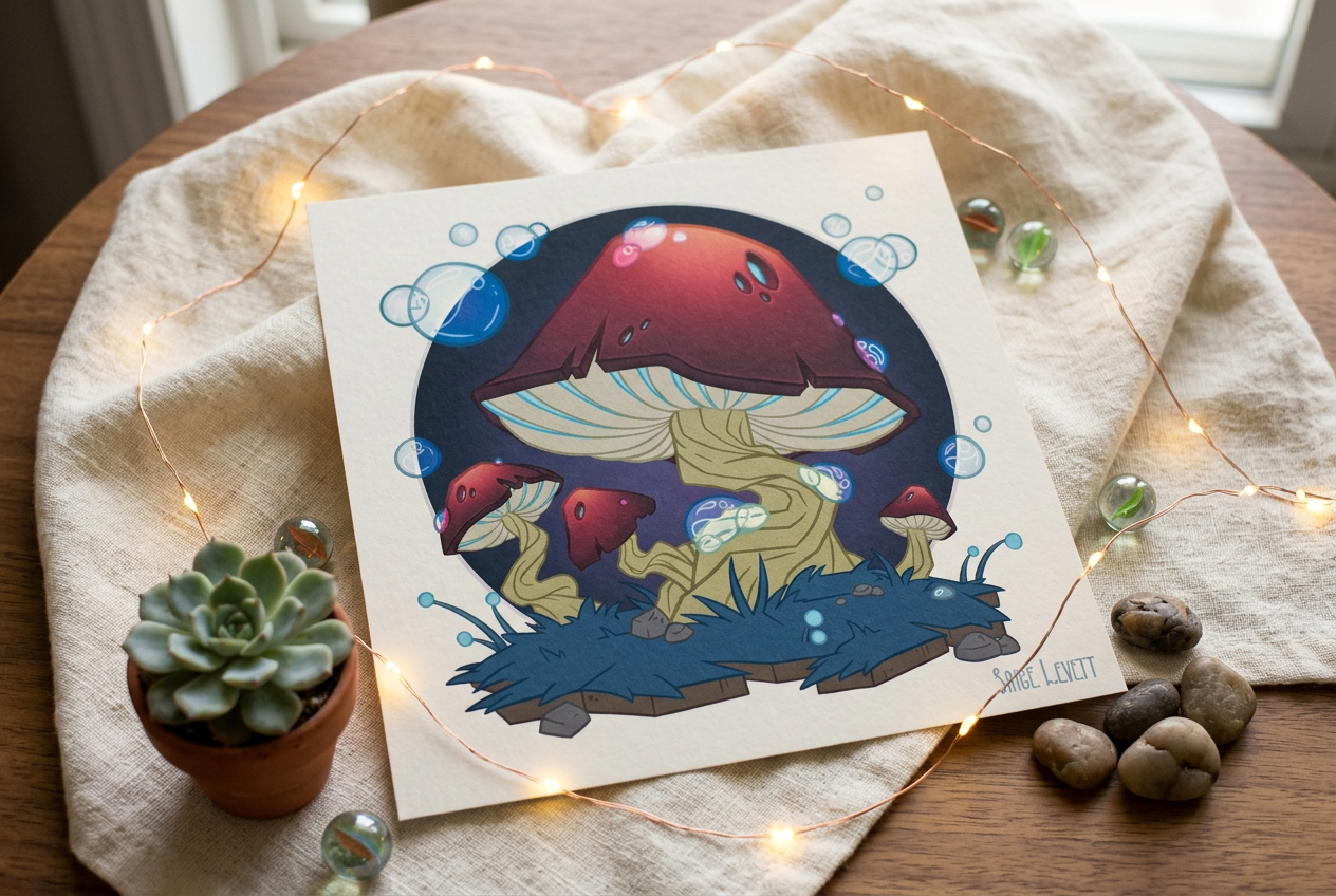 Bubble Shroom - Fine Art Print