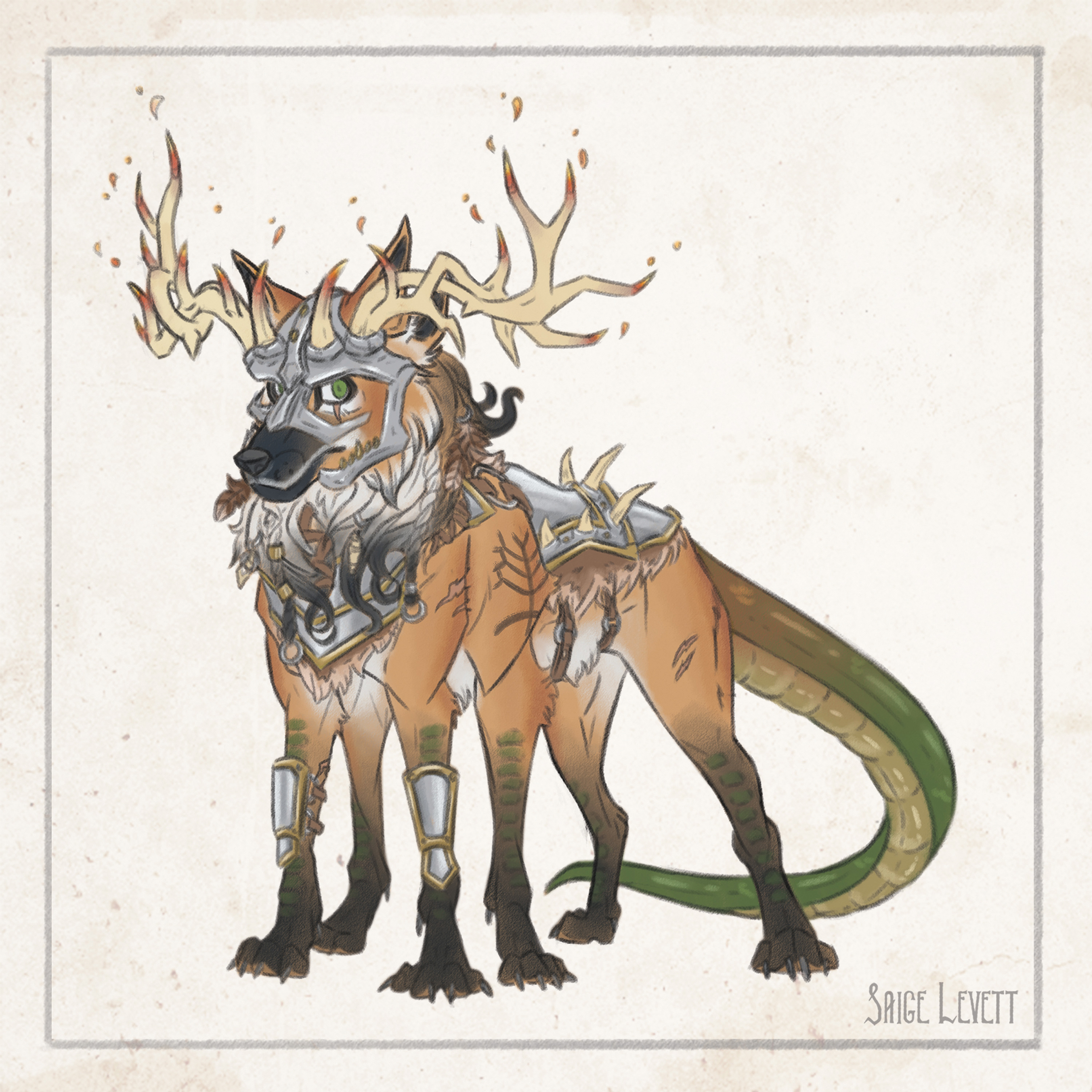 Warrior Fenrir - Fine Art Print