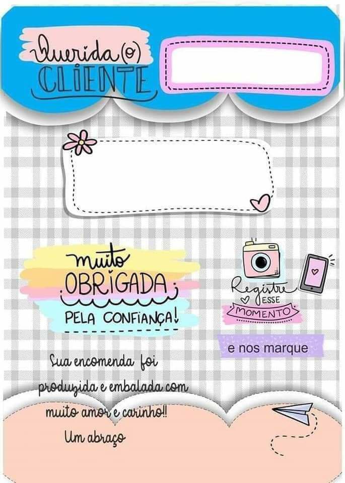 Cartão de Agradecimento