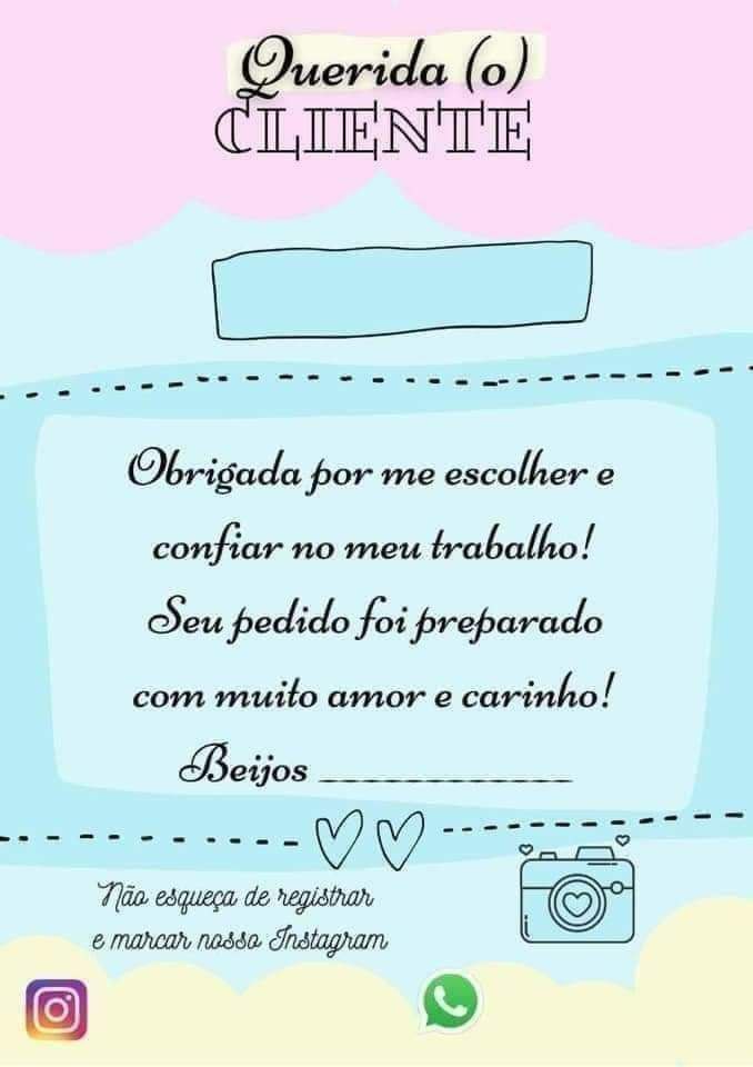 Cartão de Agradecimento