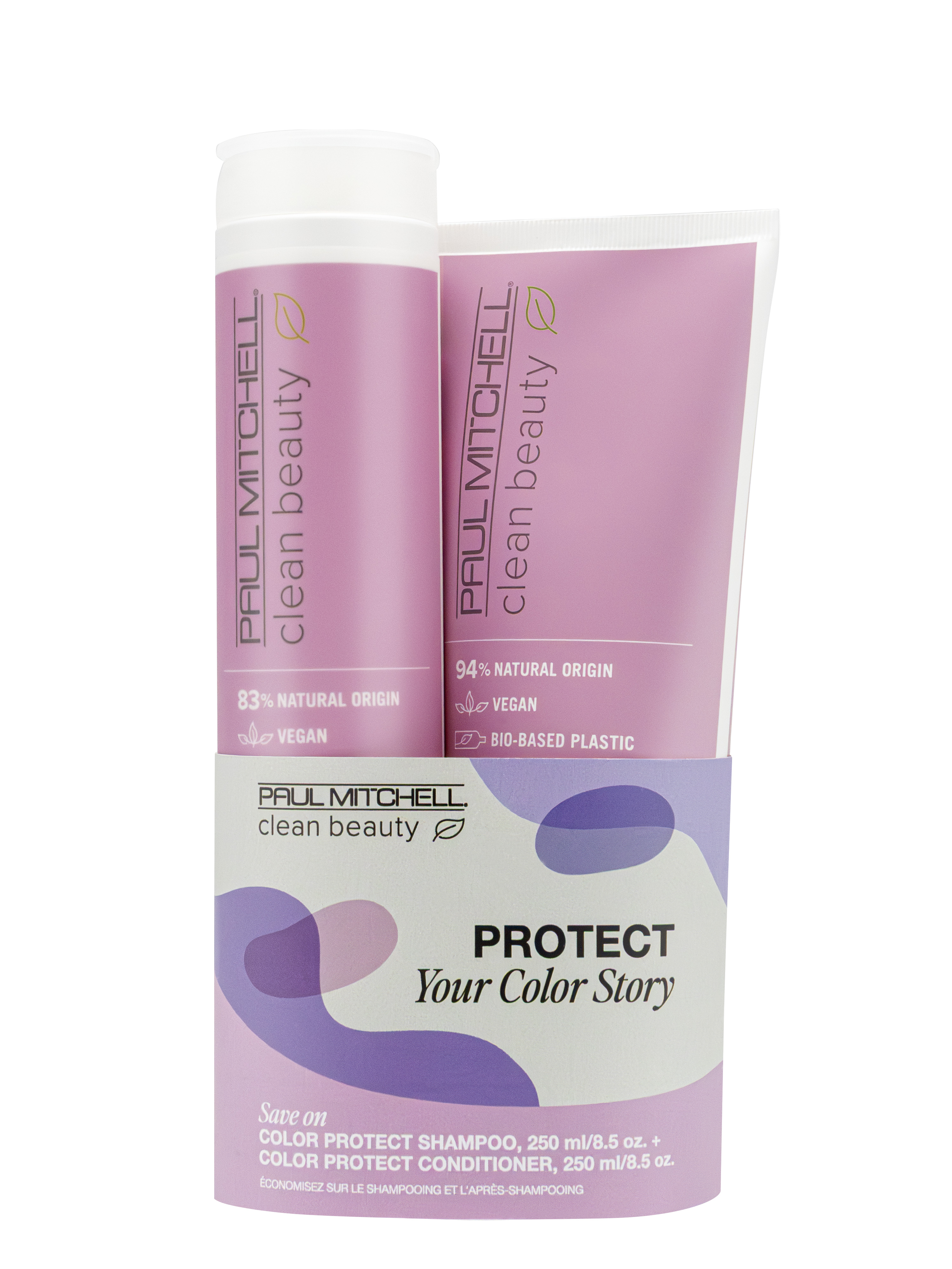 Clean Beauty rinkinys dažytiems plaukams. Paul Mitchell Clean Beauty Color Protect DUOS