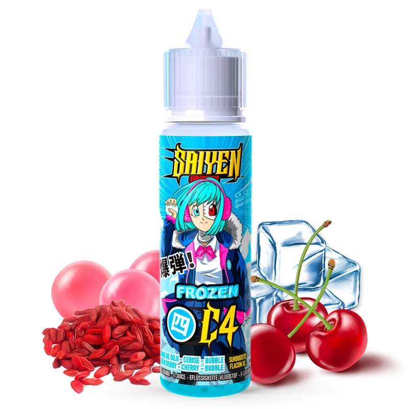 Frozen C4 Saiyen Vapors Baie de goji - Cerise - Bubblegum - Frais
