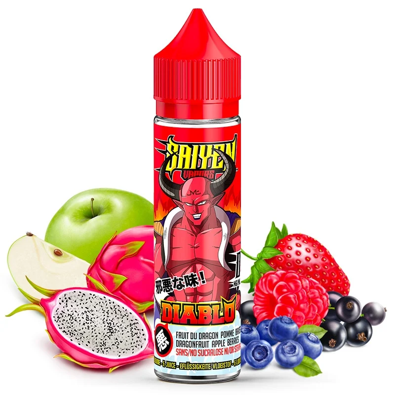 Diablo Saiyen Vapors Fruit du dragon - Pomme - Fruits rouges