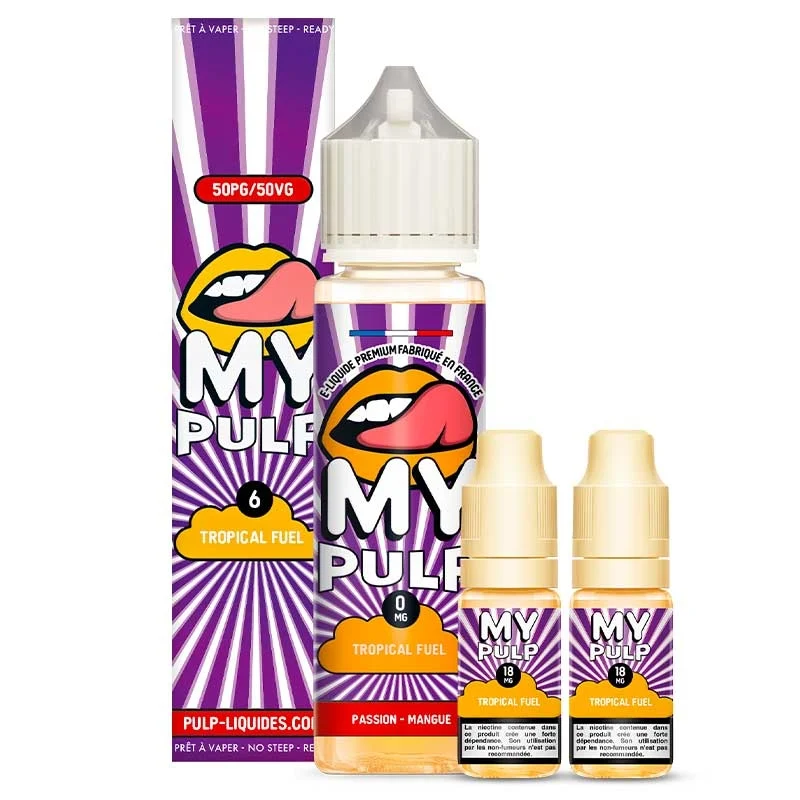 Pack 60ml Tropical Fuel My PULP Fruit de la passion - Mangue