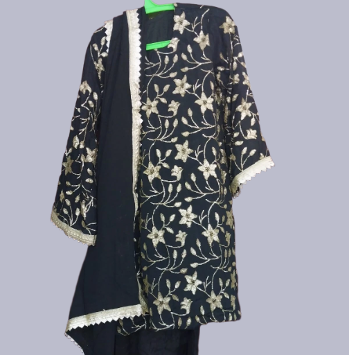 Black Zardozi Set