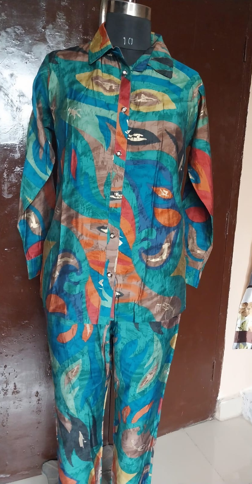 Women's Abstract Printed Coord Set