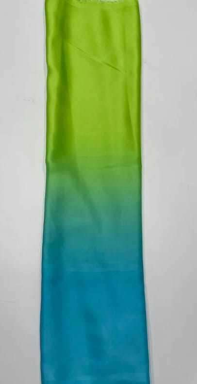 Multi color Saree Japan Satin Ombre