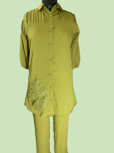 Olive Green Two-Piece Coord Set