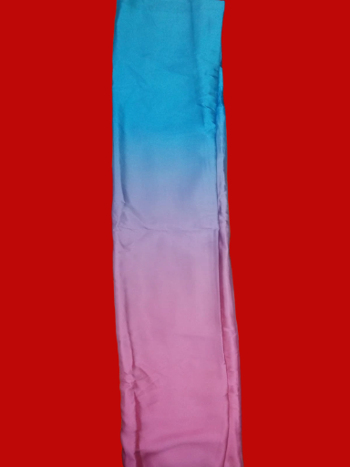 Multi color Blue and Pink Saree Japan Satin Ombre