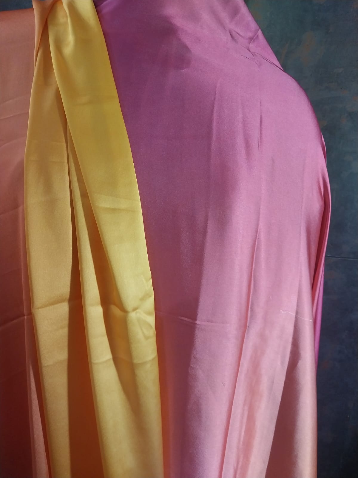 Multi color Saree Japan Satin Ombre