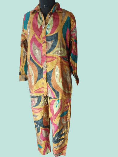 Stylish Colorful Patterned Coord Set 
