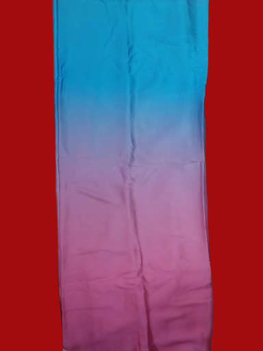 Multi color Blue and Pink Saree Japan Satin Ombre