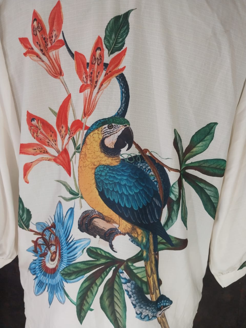 White Floral Embroidered Top