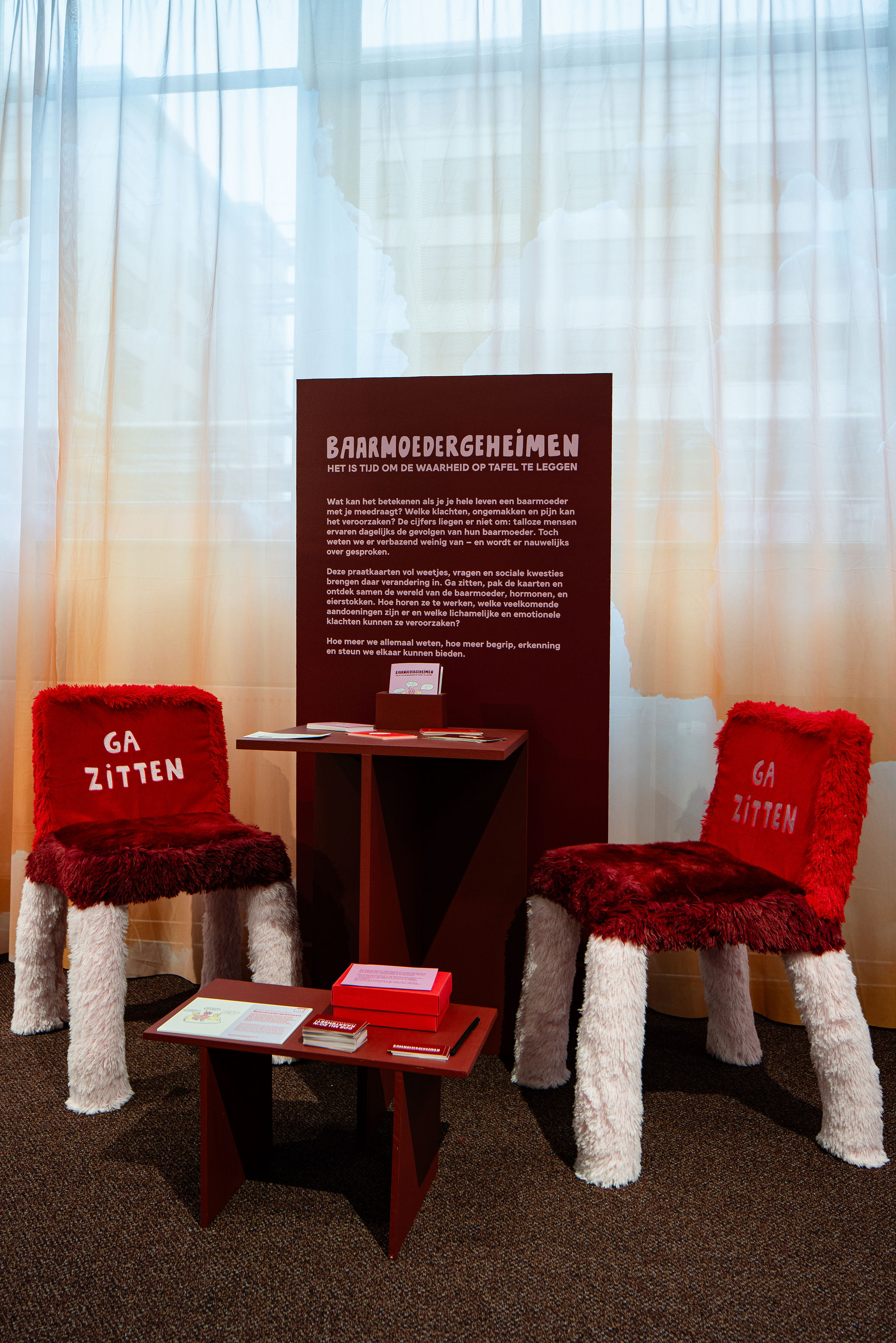 Baarmoedergeheimen Praatstoel installatie