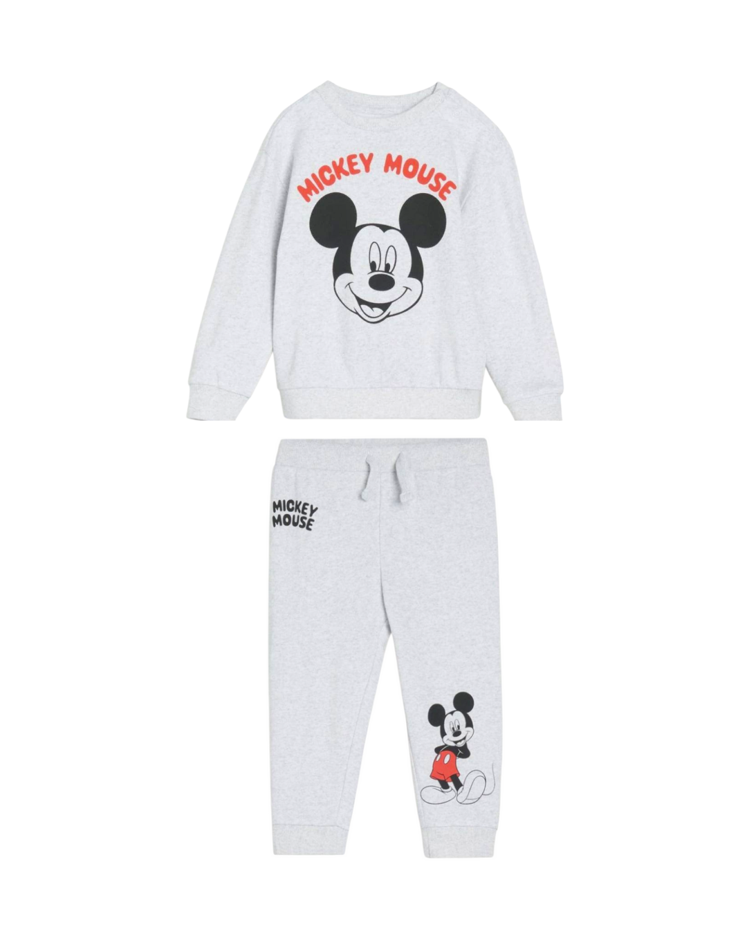 Completo Felpa e Pantaloni Topolino grigio 