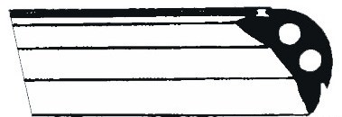 Aluminium Fender with Black PVC Insert