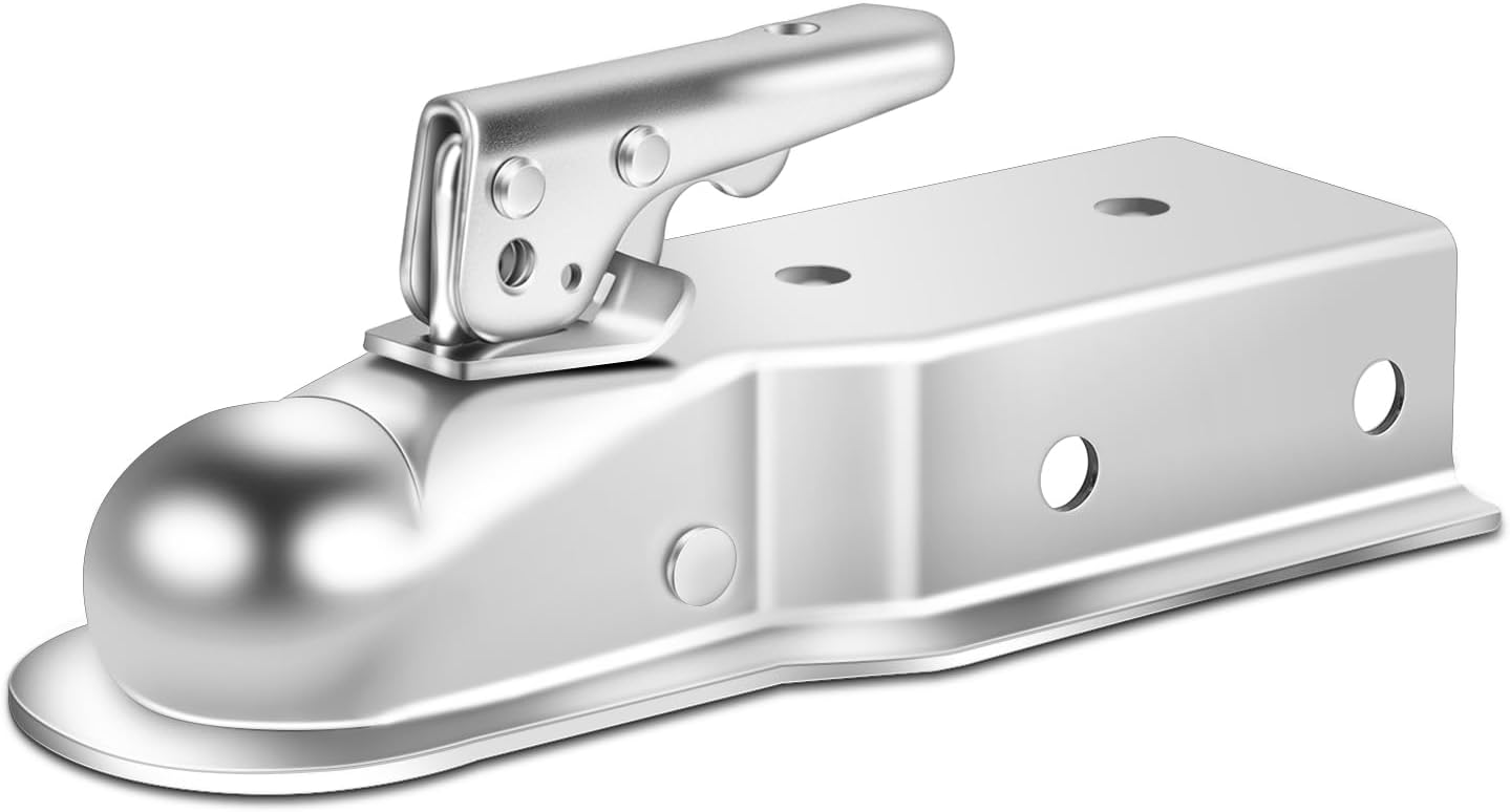 Trailer Coupler for 3" Channel, 2" Ball Trailer Tongue Coupler 3,500LBS