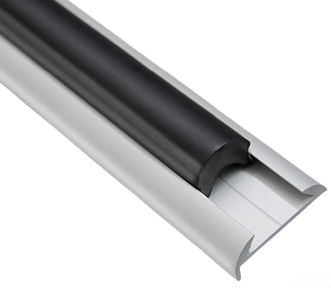 Aluminium Fender with Black PVC Insert