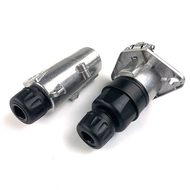 7 Pin Pole Electric Coupler Socket Adapter Plug for Heavy Duty Truck Trailer Spare Parts