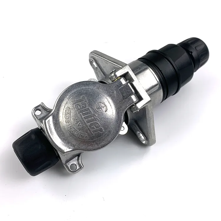 7 Pin Pole Electric Coupler Socket Adapter Plug for Heavy Duty Truck Trailer Spare Parts