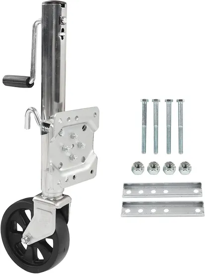Trailer Jack Swing-Back Bolt-on Trailer Jack with  (1,200 lb) Capacity
