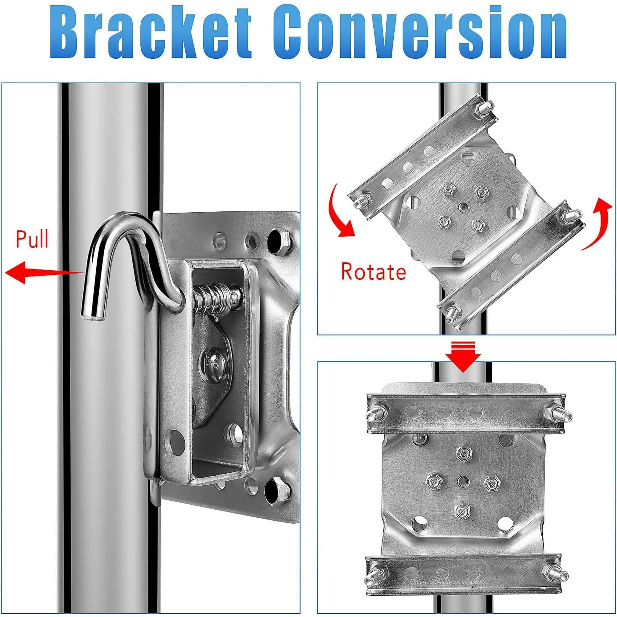 1500 lbs Trailer Jack with Dual Wheel, Heavy Duty Swivel Boat Trailer Jack, 13" Lift, Bolt-on Trailer Tongue Jack for RV Boat