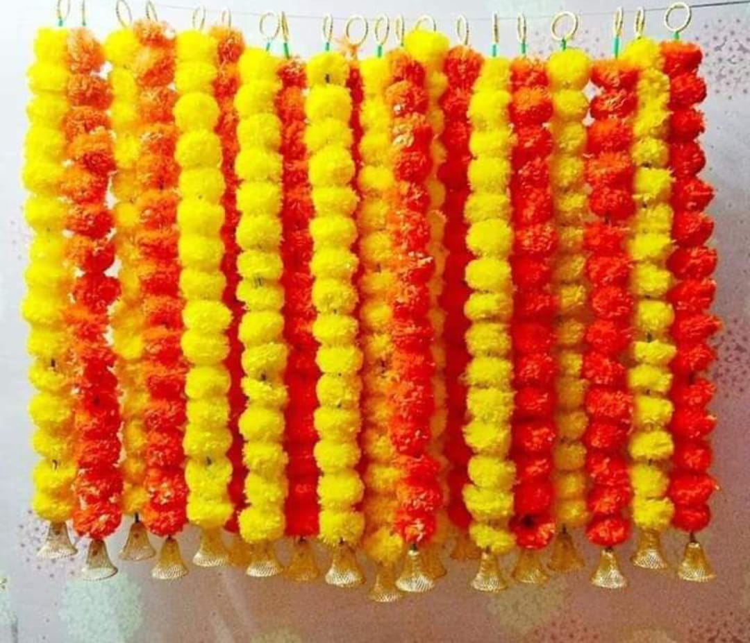 Artificial Marigold Garlands