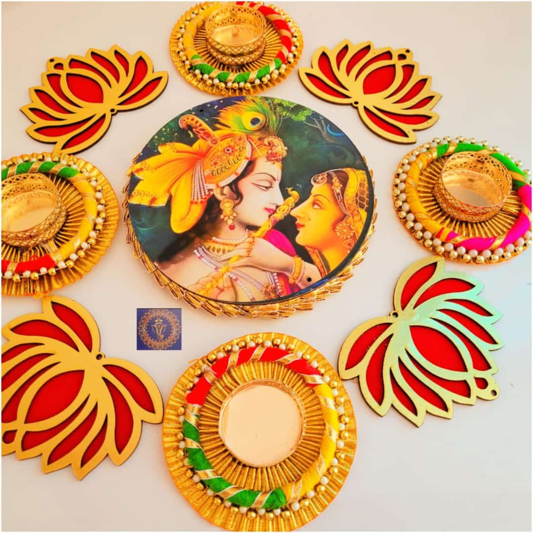 Decorative Pooja Thali Set