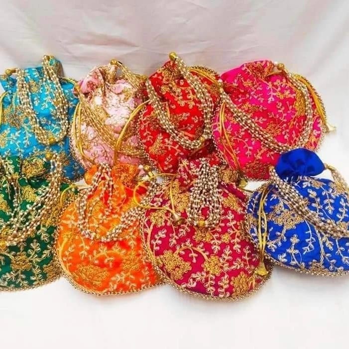Traditional Embroidered Potli Bags